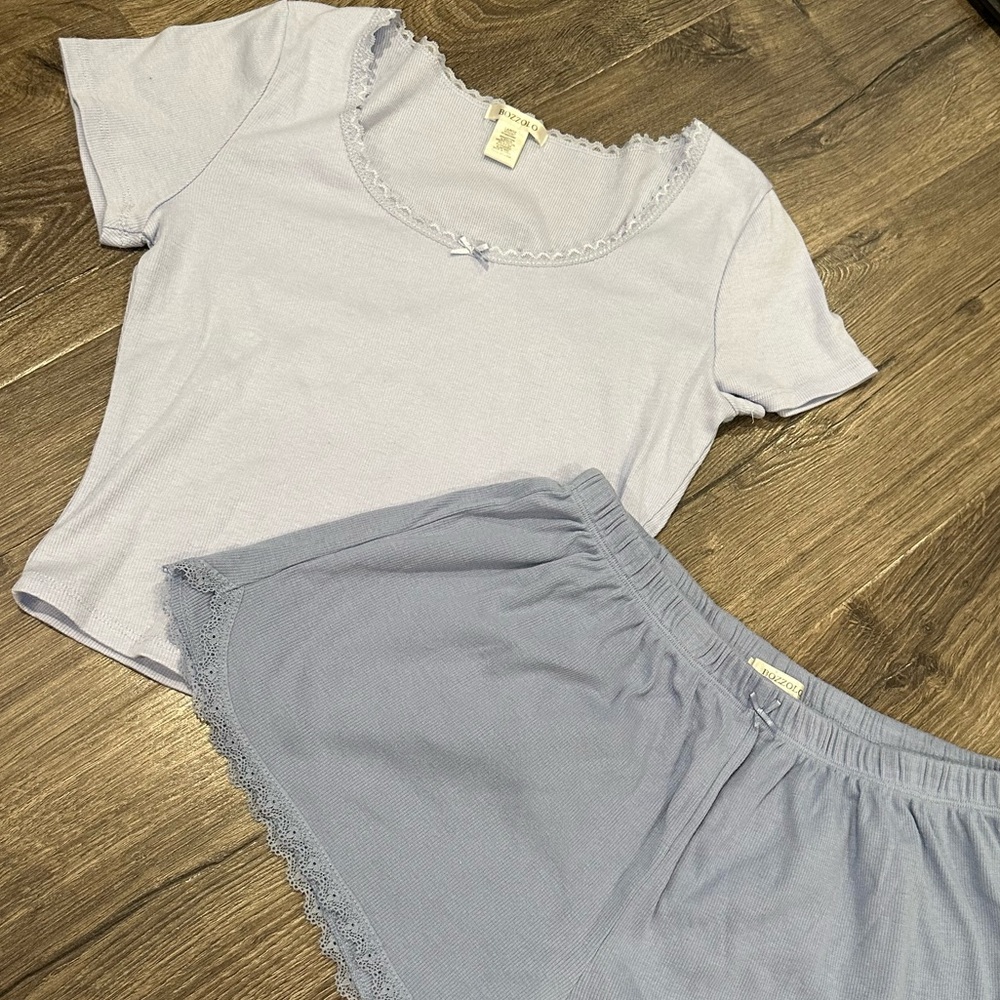 Lightweight waffle lounge set